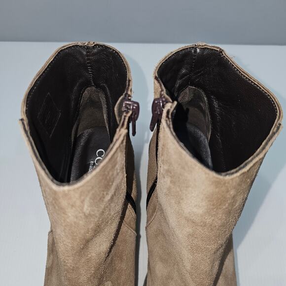 Cordani Finley Ankle Bootie Womens EU 40 Fango Tan Suede Platform Heel Lug Sole - Picture 9 of 14